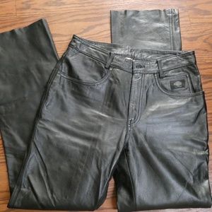 Harley Davidson Black Leather Pants